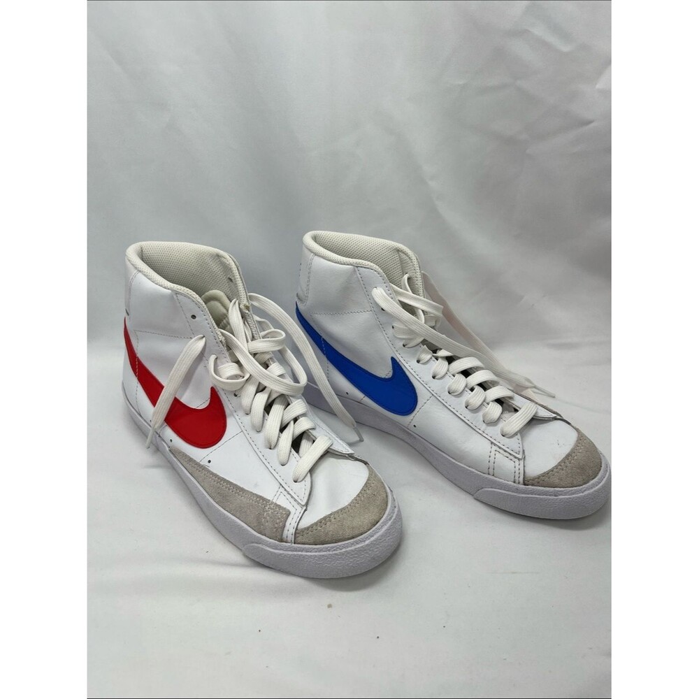 Nike Blazer Mid '77 Retro Red White Blue Colorway Leather Sneakers